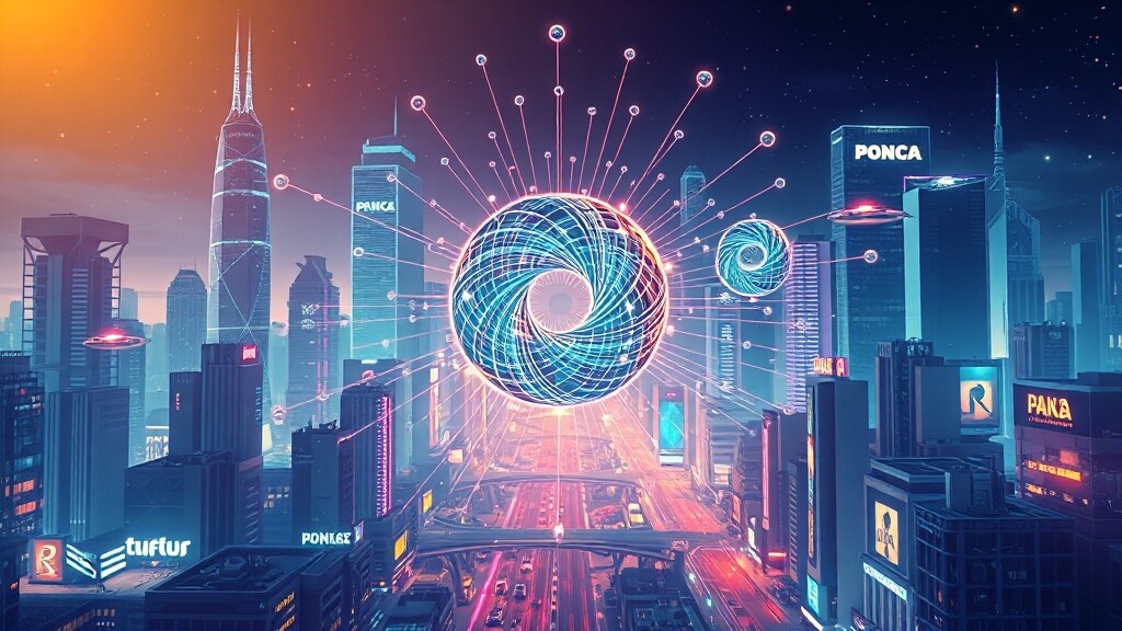 양자 컴퓨터의 원리와 잠재력 (illustration 스타일)